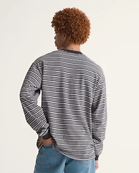 Wesley Stripe Long Sleeve Knit Shirt