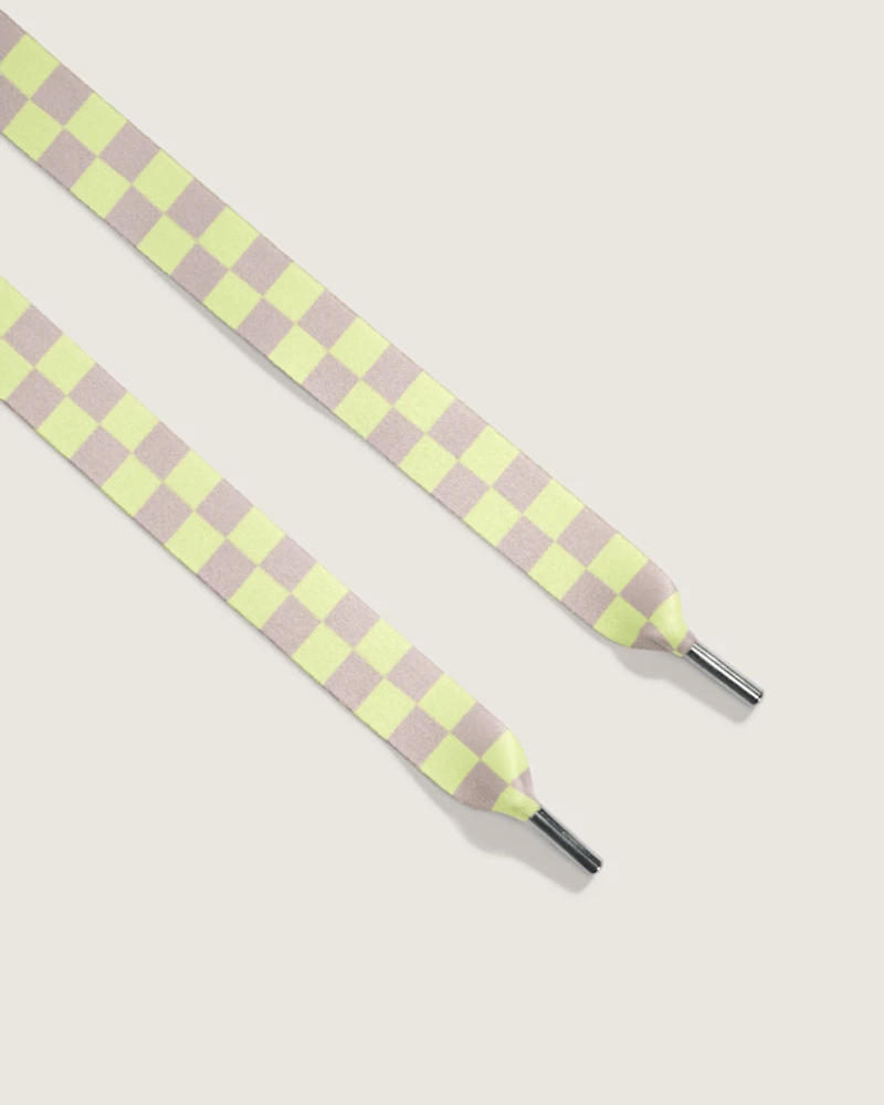 Waffle Shop Checker Shoelace