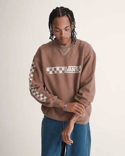 Waffle Shop Checkerboard Vans Style Crew Sweatshirt