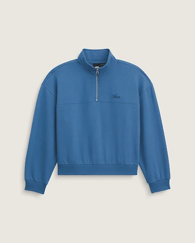 Script Logo Mock Neck Top