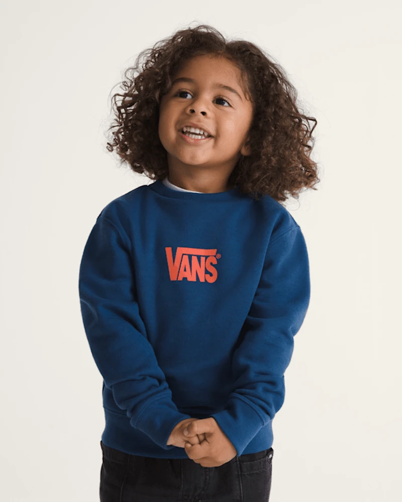 Little Kids Stretch Logo Crew Sweatshirt