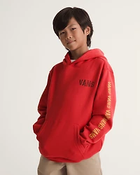 Kids Racing Flames Pullover Hoodie