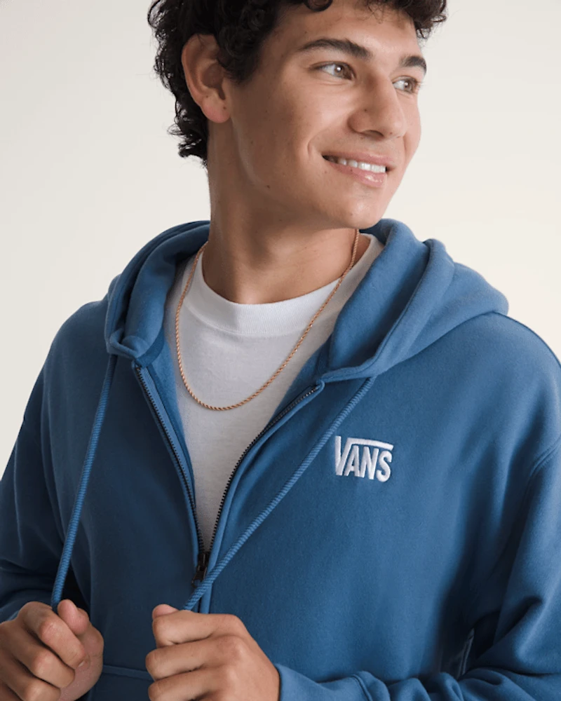 Stretch Logo Zip Hoodie