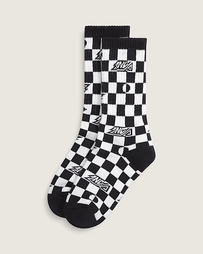 Kids Ticker Checkerboard Crew Socks