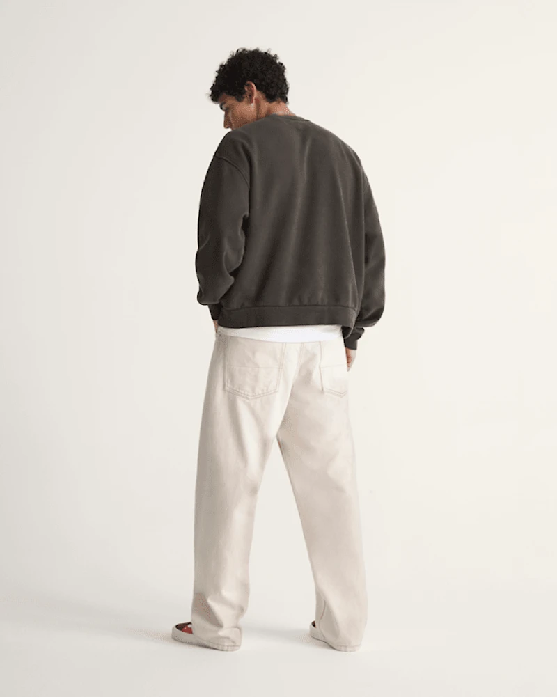 Premium Check-5 Loose Denim Pants