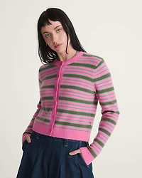 Dolly Stripe Cardigan Sweater