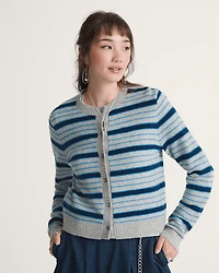 Premium Dolly Stripe Cardigan Sweater