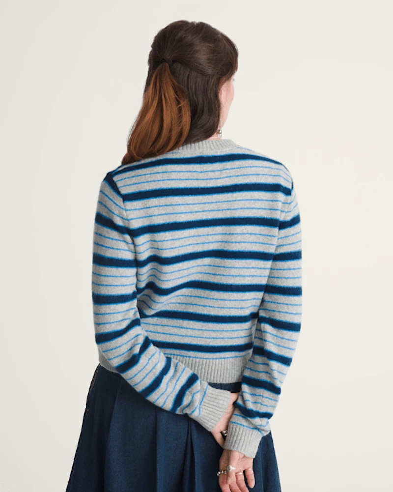 Premium Dolly Stripe Cardigan Sweater