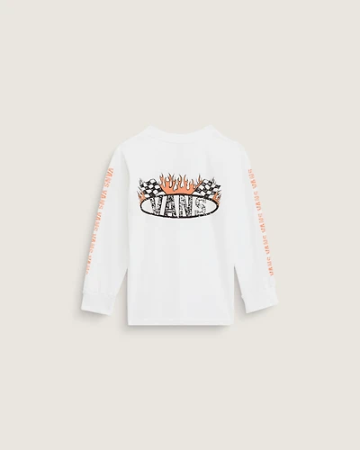 Little Kids Racing Flames Long Sleeve T-Shirt