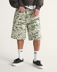Premium Check-5 Baggy Canvas Short