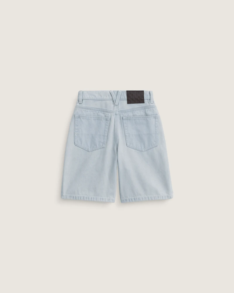 Kids Check-5 Baggy Denim Shorts