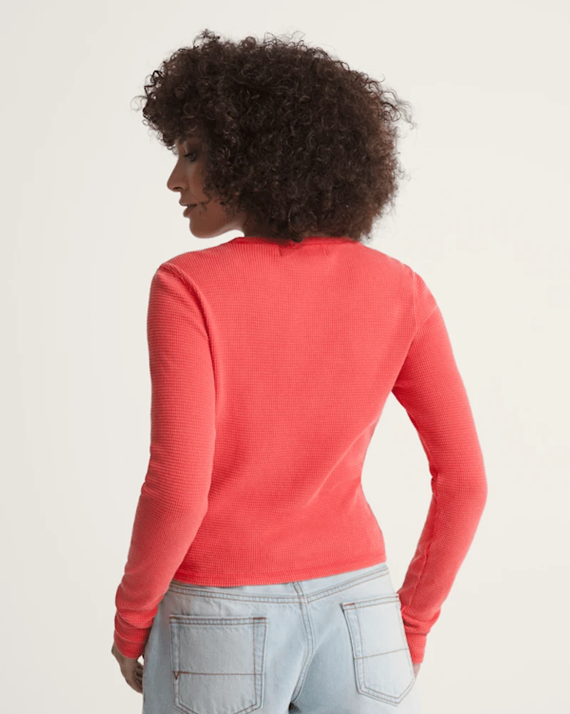 Teri Waffle Long Sleeve Shirt