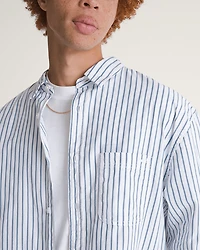 Premium Dobby Stripe Long Sleeve Shirt