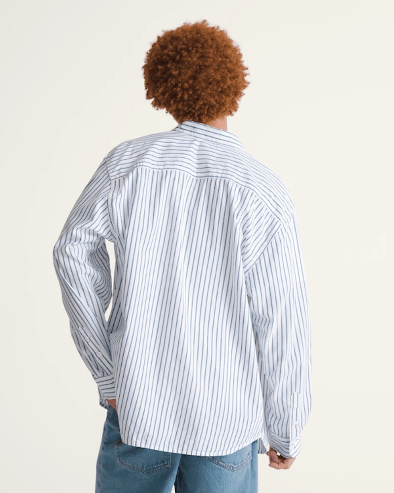 Premium Dobby Stripe Long Sleeve Shirt