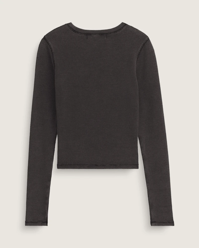 Teri Waffle Long Sleeve Shirt