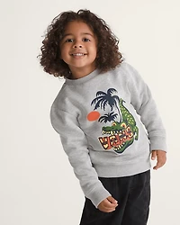 Little Kids Wise Croc Crew Sweatshirt