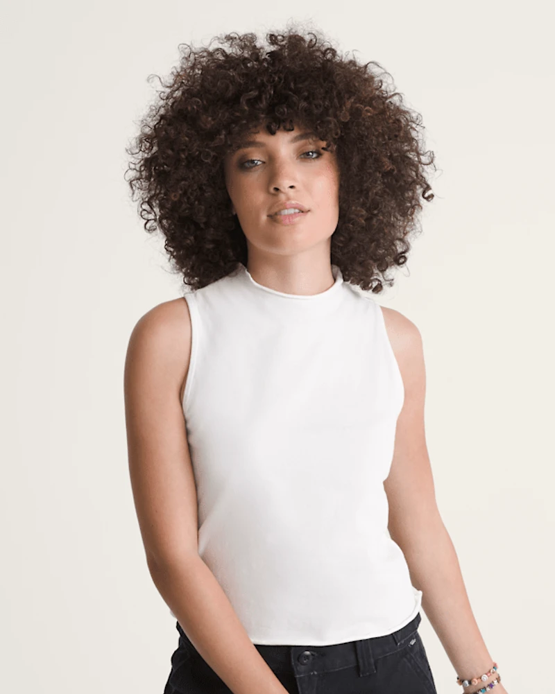 Mock Neck Tank Top