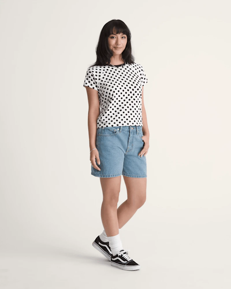 Check-5 Mid Rise Shorts