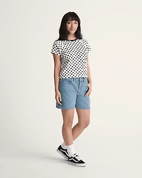 Check-5 Mid Rise Shorts