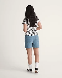 Check-5 Mid Rise Shorts