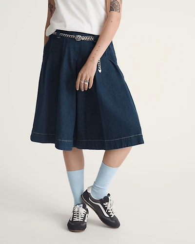 Authentic Chino Denim Skirt