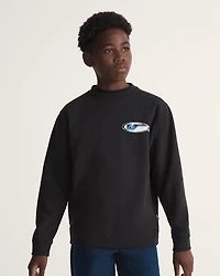 Kids Bevel Flame Crew Sweatshirt