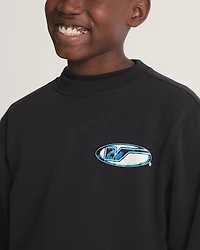 Kids Bevel Flame Crew Sweatshirt