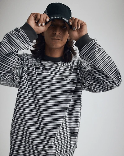 Wesley Stripe Long Sleeve Knit Shirt