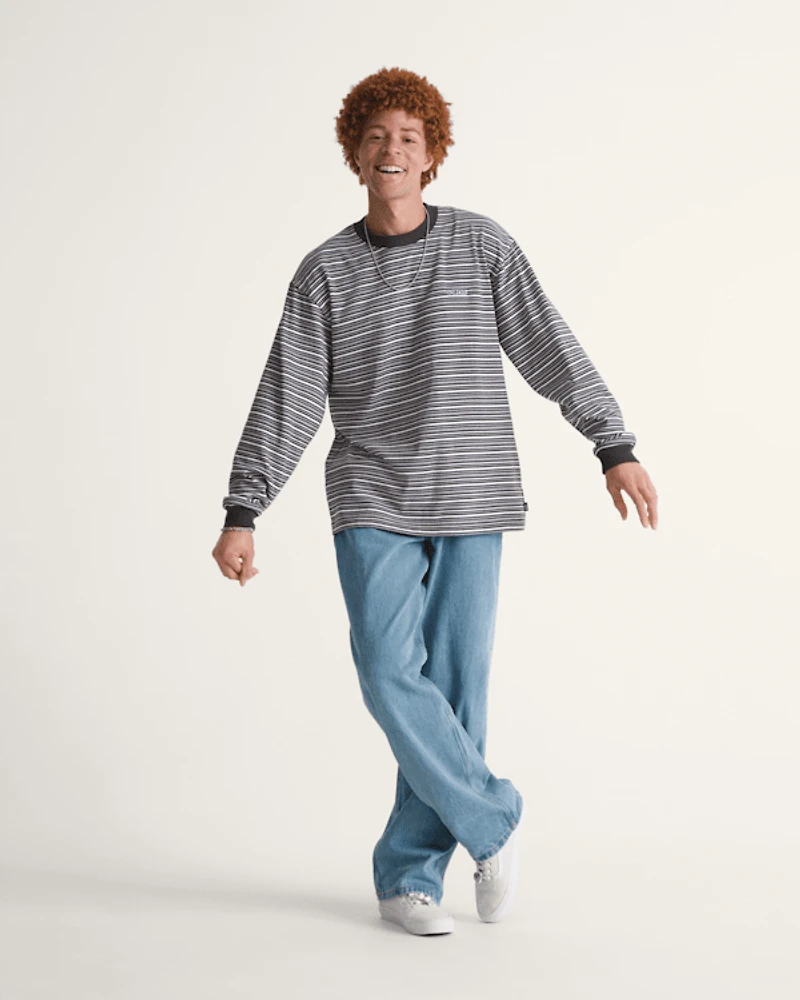 Wesley Stripe Long Sleeve Knit Shirt