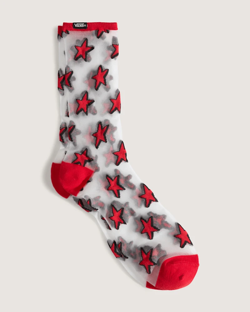 Hazy Sheer Crew Socks