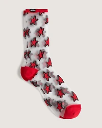 Hazy Sheer Crew Socks