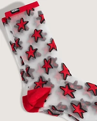 Hazy Sheer Crew Socks