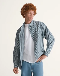 Premium Dobby Stripe Long Sleeve Shirt