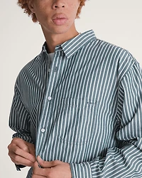 Premium Dobby Stripe Long Sleeve Shirt