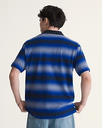 Molino Shadow Stripe Polo Shirt