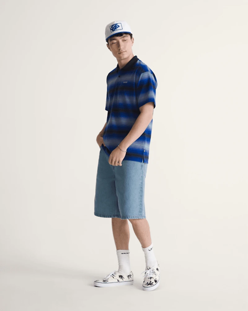 Molino Shadow Stripe Polo Shirt