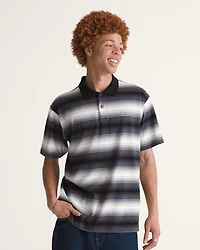 Molino Shadow Stripe Polo Shirt