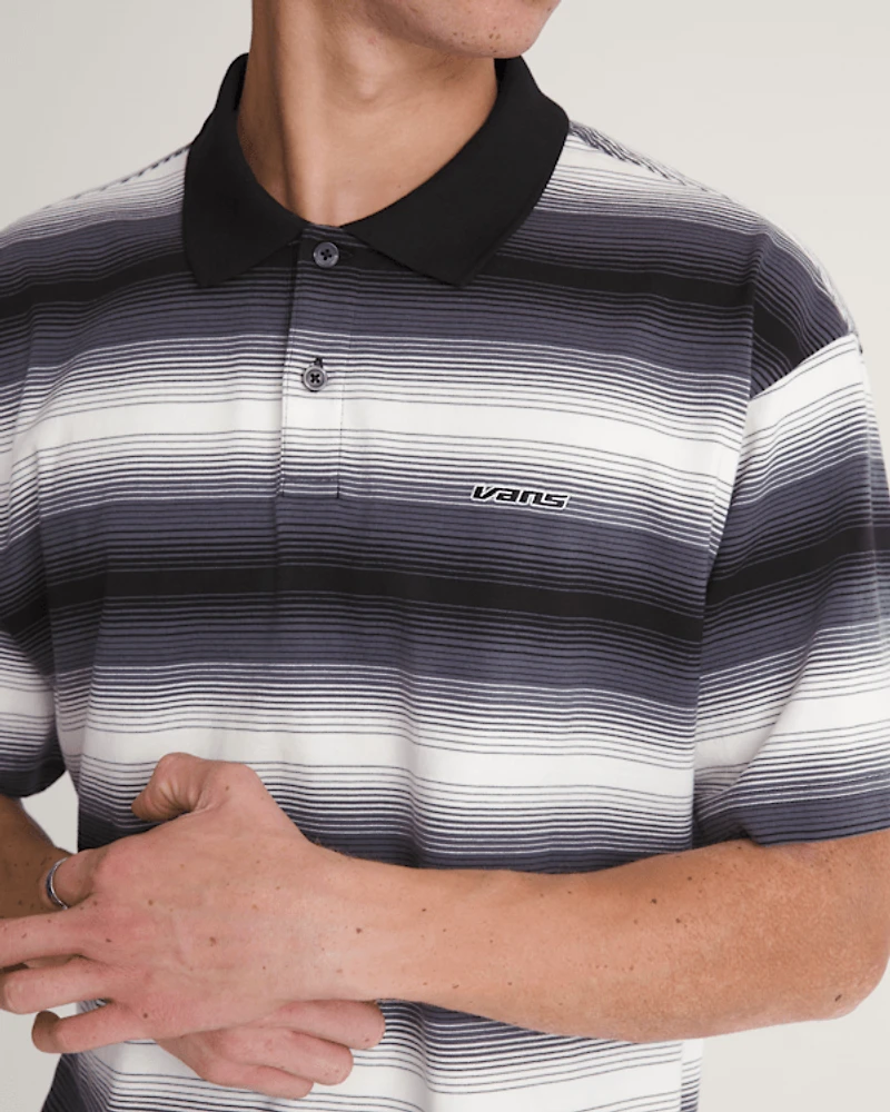 Molino Shadow Stripe Polo Shirt