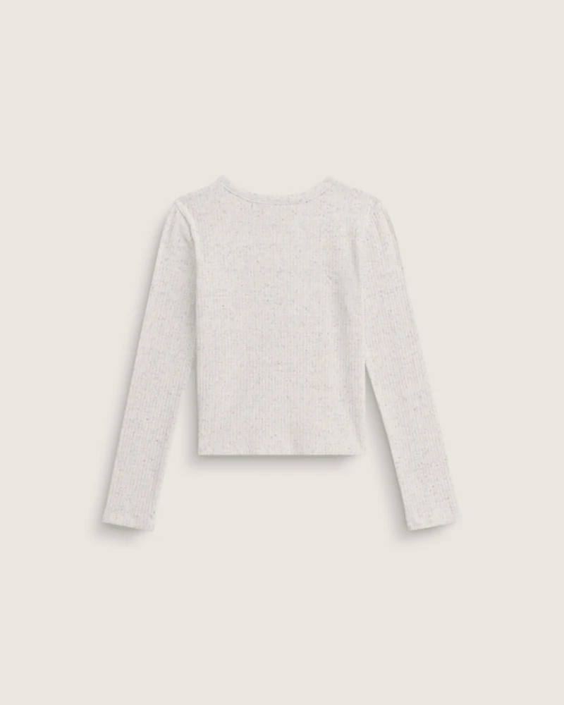 Kids Teri Confetti Rib Long Sleeve Shirt