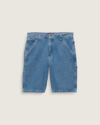Drill Chore Loose Denim Shorts