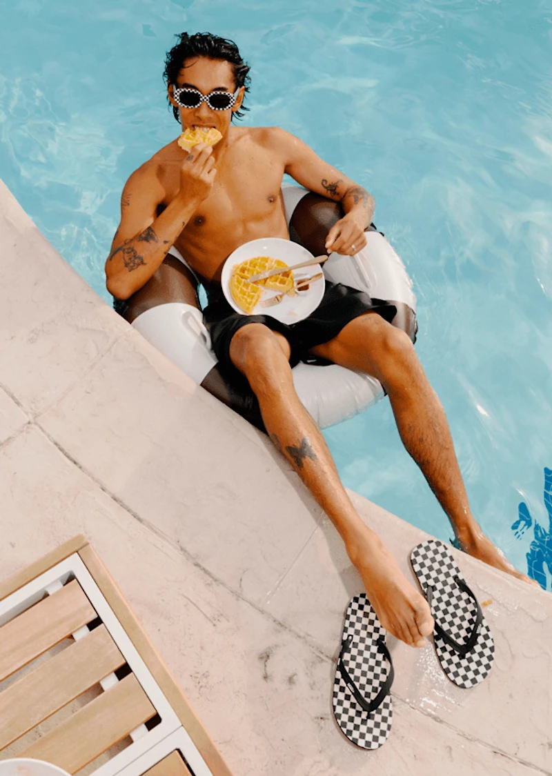 Makena Checkerboard Sandal