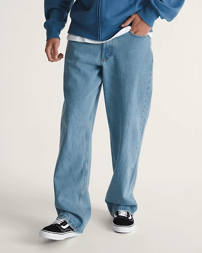 Check-5 Loose Denim Pants