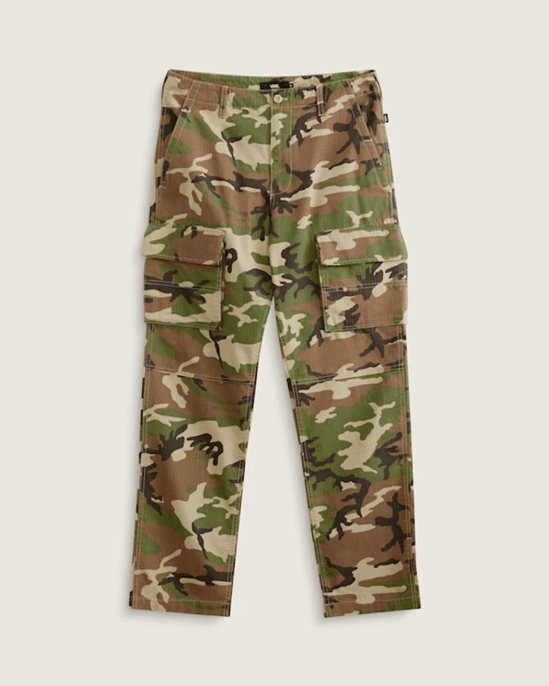 Fatigue Cargo Loose Tapered Ripstop Pants