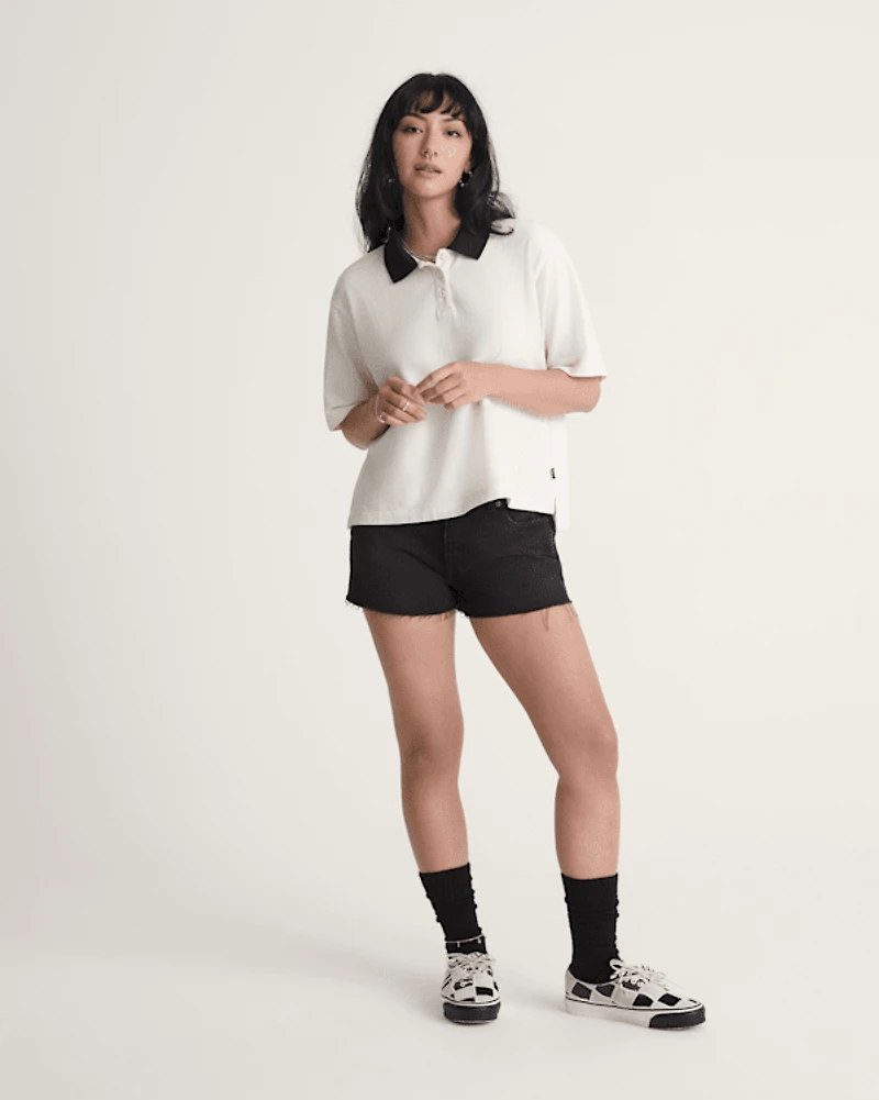Check-5 Low Rise Mini Shorts