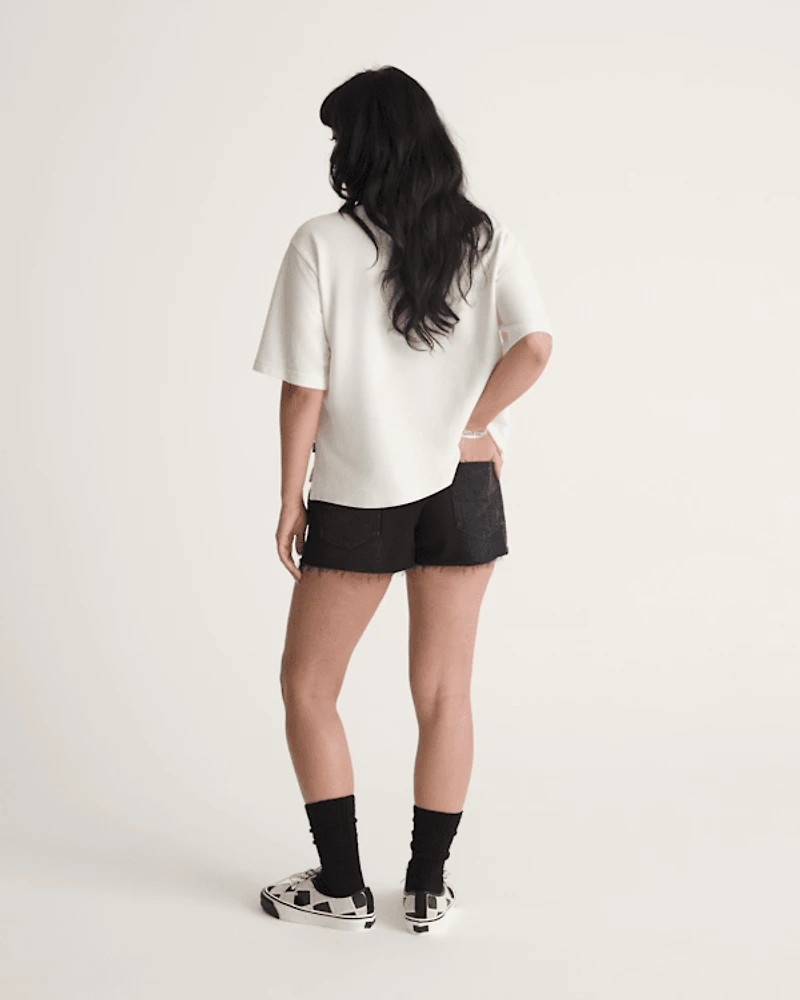 Check-5 Low Rise Mini Shorts