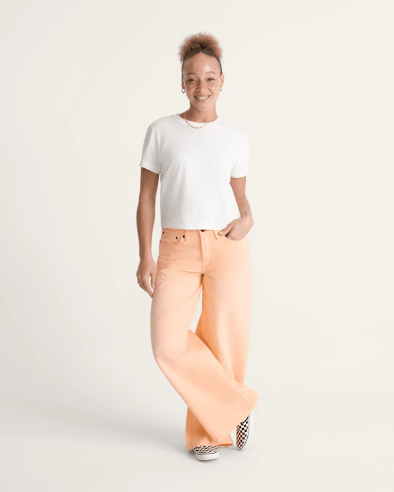 Check-5 Low Rise Baggy Pants