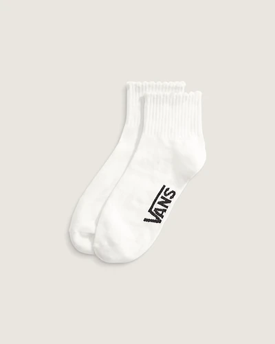 Scallop Quarter Crew Socks