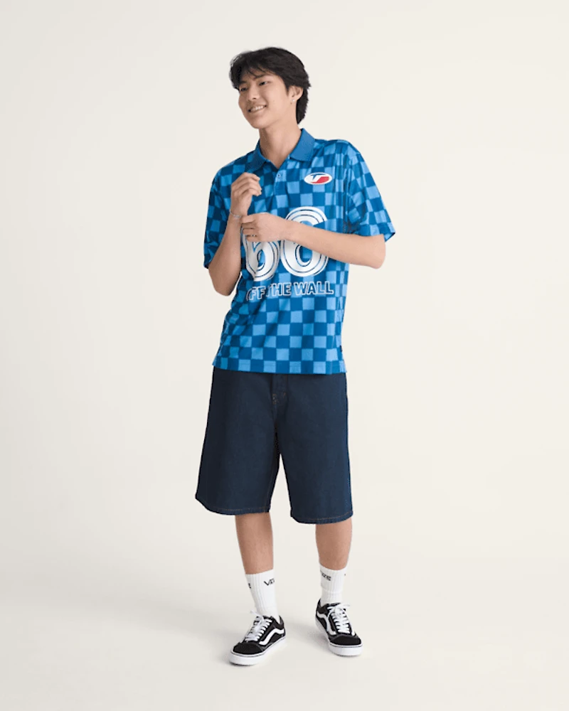 Premium Check-5 Baggy Denim Short