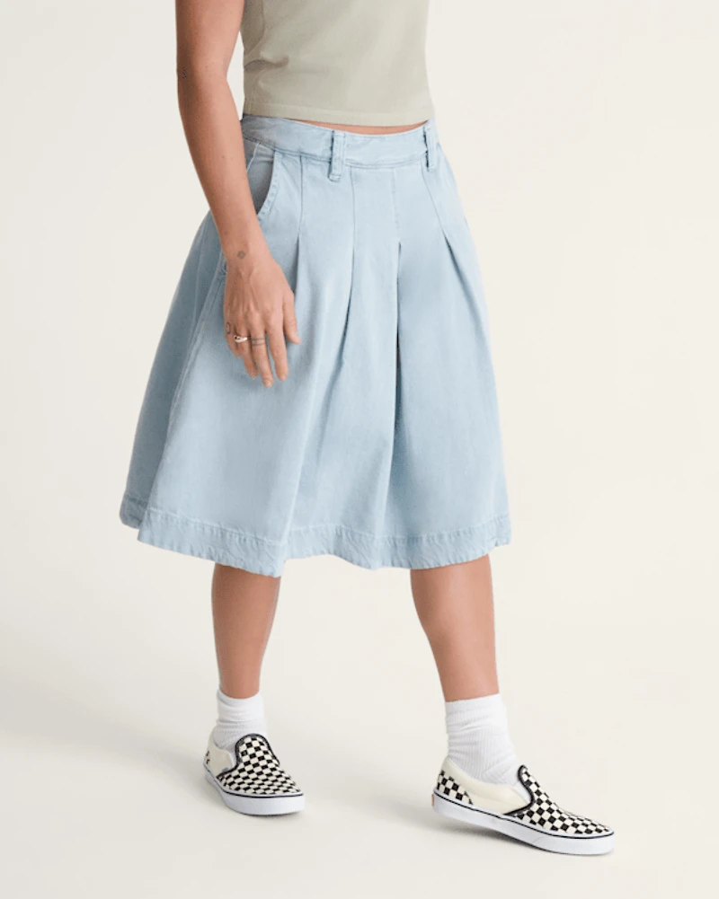 Authentic Chino Denim Skirt