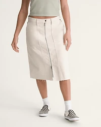 Canvas Midi Skirt